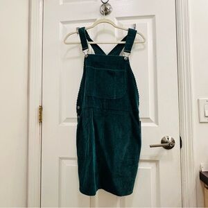 wild fable Teal Corduroy Pinafore Dress